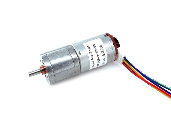 NFP-JGA25-370-EN small dc gear motors with encoder