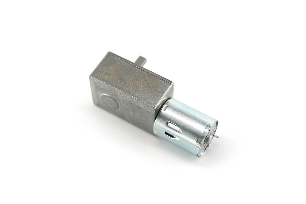 24mm Worm Gear Motor Model NFP-GW4632-370, Solid Shaft - Image 3