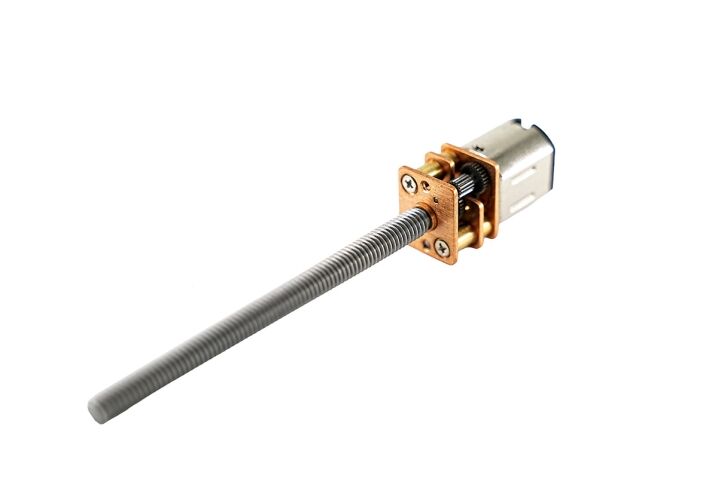 n10 small geared dc motor with m4 lead screw