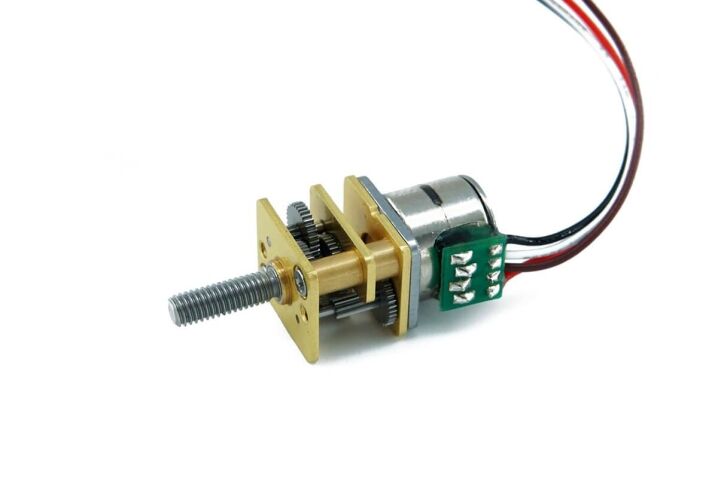 small stepping gear motor worm shaft
